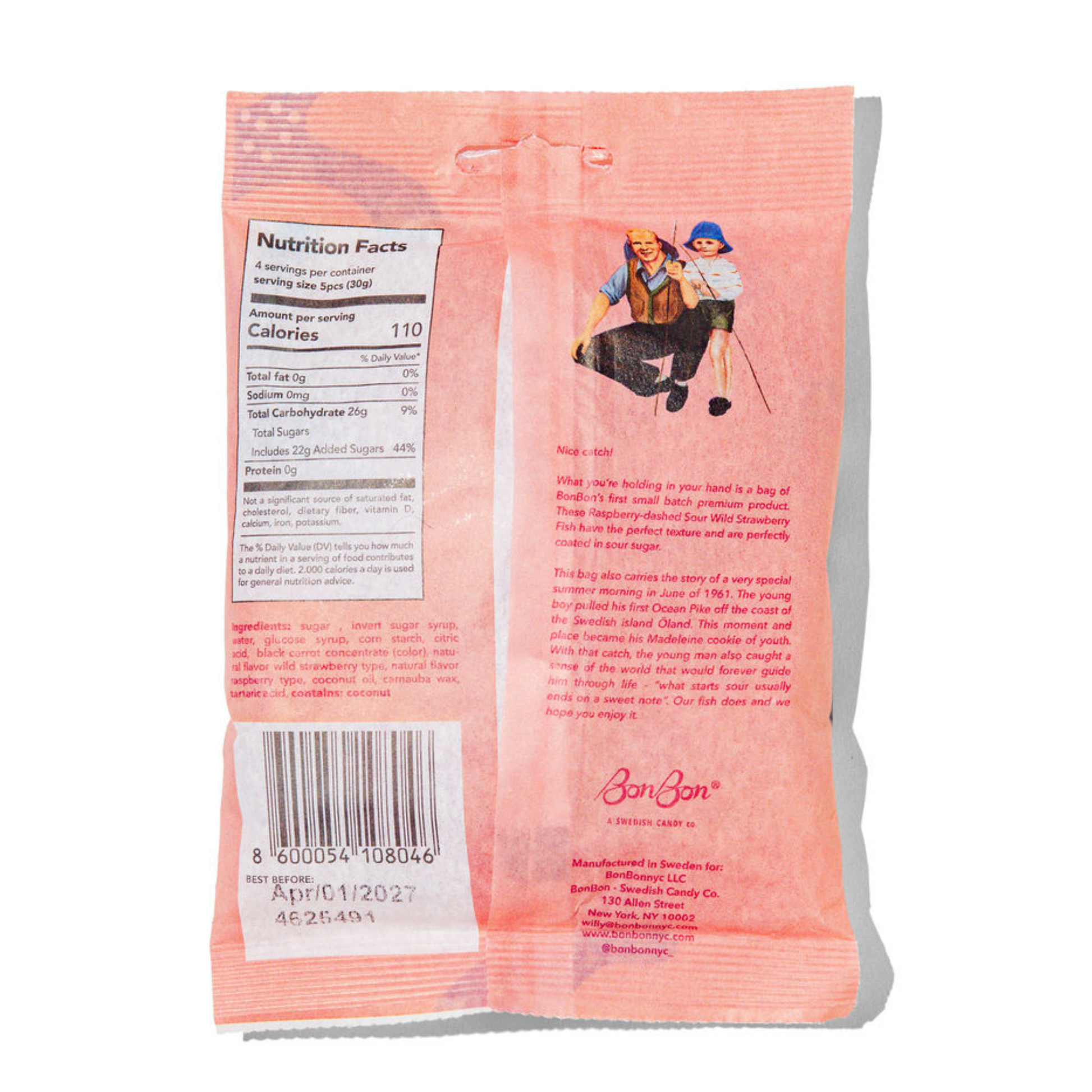BonBon s Sour Wild Strawberry Fish - Image 3